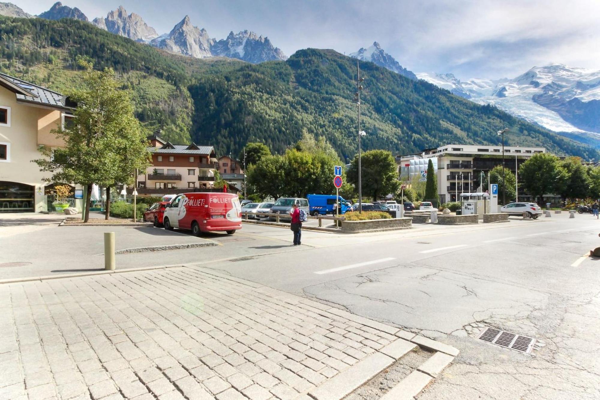 Albertine - Centre De Chamonix - Garage - Mountain Views! Luaran gambar